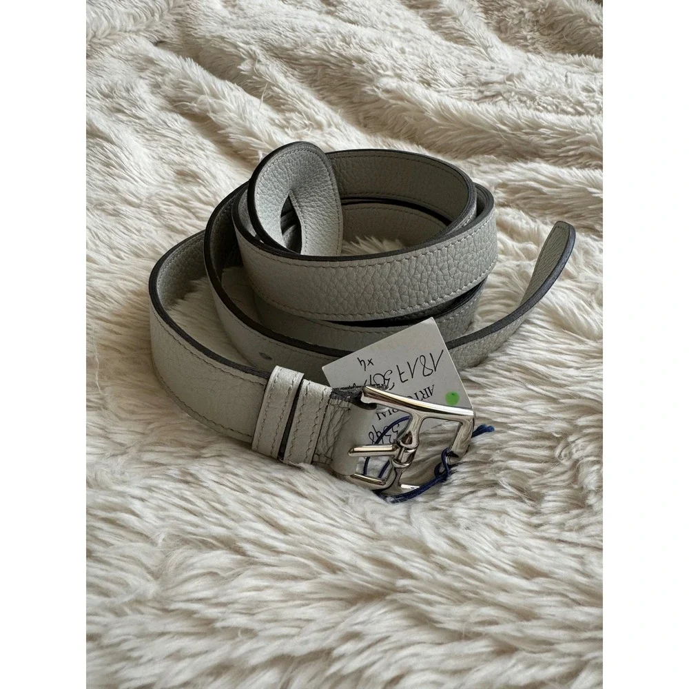 Hermès Etoupe Kelly 18 Adjustable Belt Epsom Leather Hardware Casual